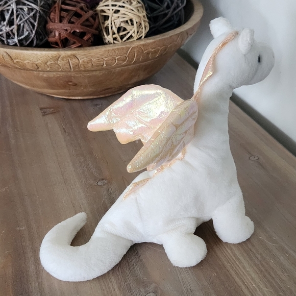 🐉 Ty Beanie Baby “Magic” the White Dragon – 1995 Vintage Plush, No Tags - Picture 8 of 14
